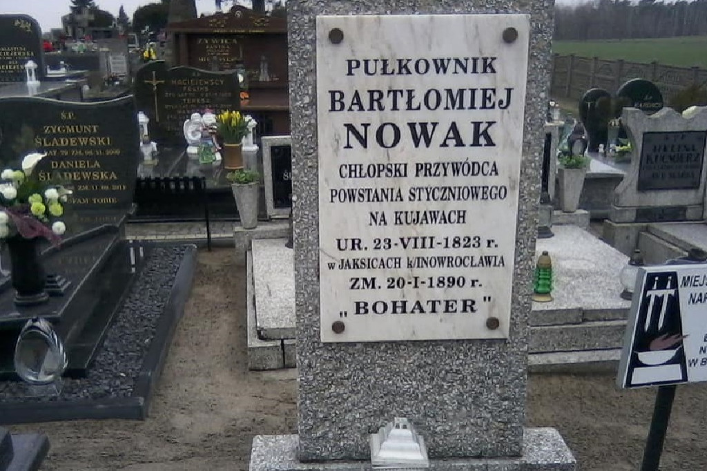 Jaka data śmierci Bartka Nowaka, przywódcy chłopskiego na Kujawach?