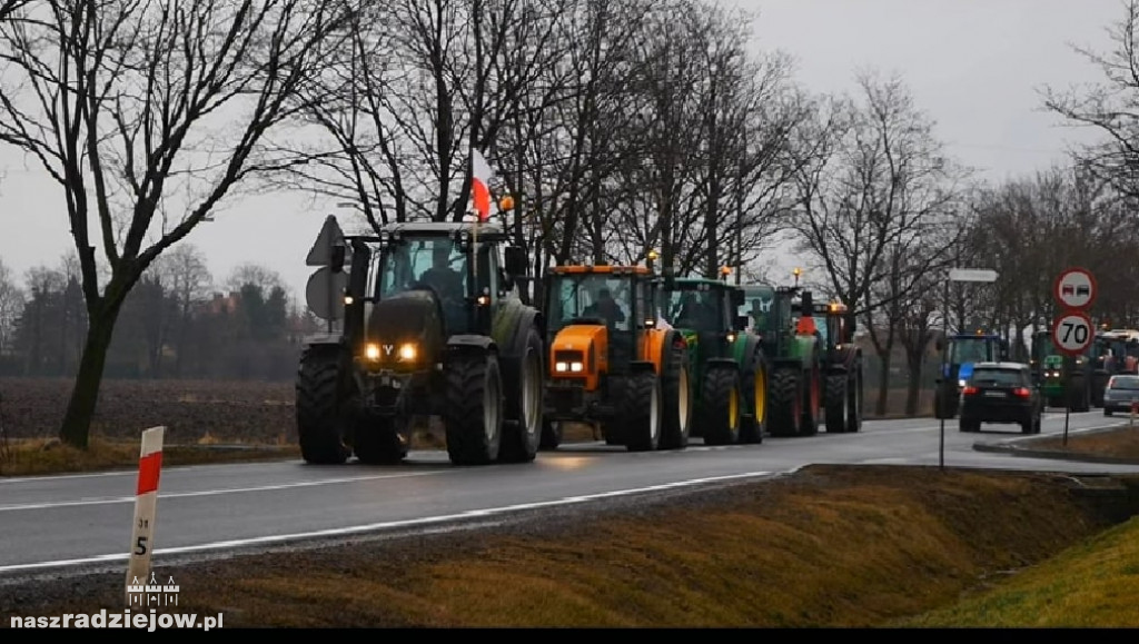 Protest rolników w Osięcinach i Radziejowie.