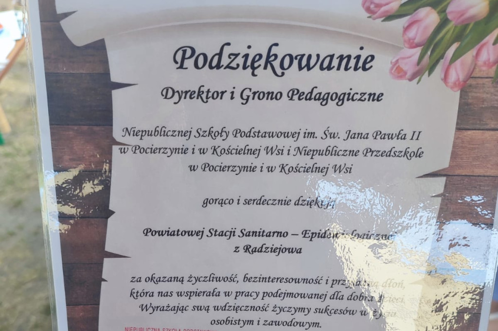 Powiatowa Stacja Sanitarno-Epidemiologiczna w Radziejowie edukowała w Pocierzynie
