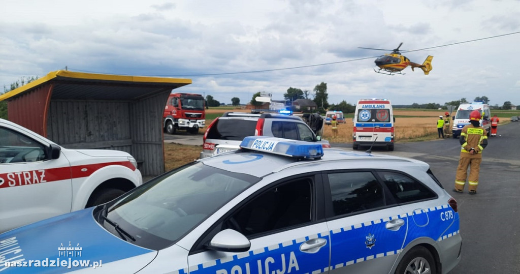Śmiertelny wypadek w Szczeblotowie. Kobieta zmarła po dwóch godzinach od zdarzenia