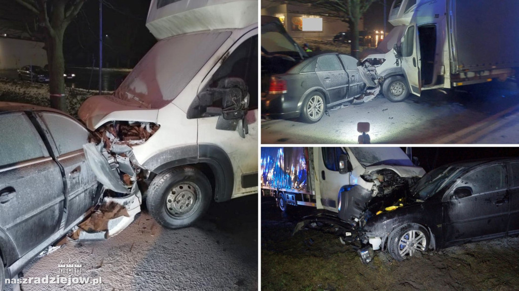 Jedna osoba ucierpiała w wyniku zderzenia auta osobowego z busem