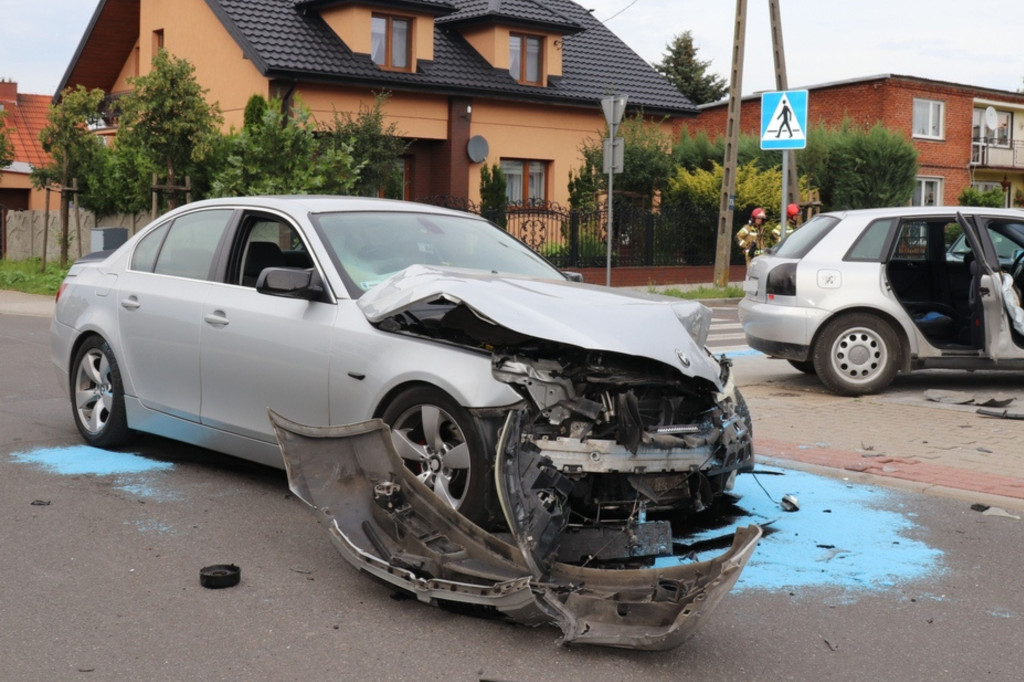 Zderzenie aut w Piotrkowie Kujawskim