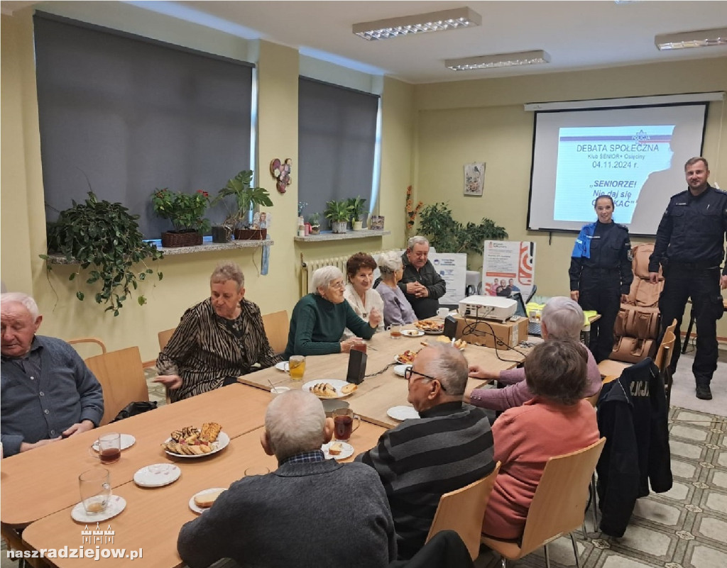 Osięciny. Zorganizowano debatę dla seniorów na temat bezpieczeństwa