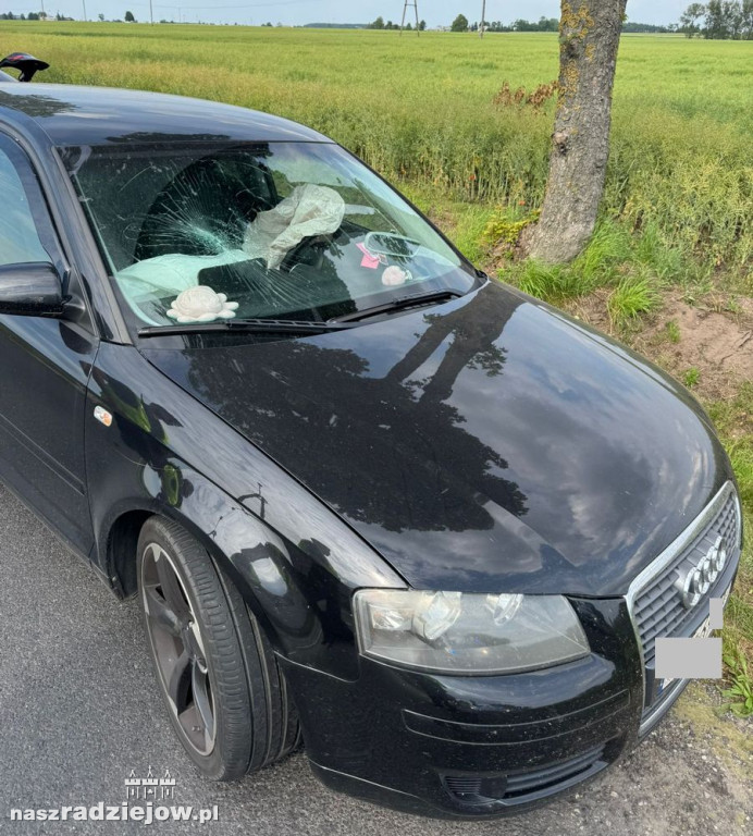 Świątniki: Audi zderzył się z renaultem i wylądował w rowie