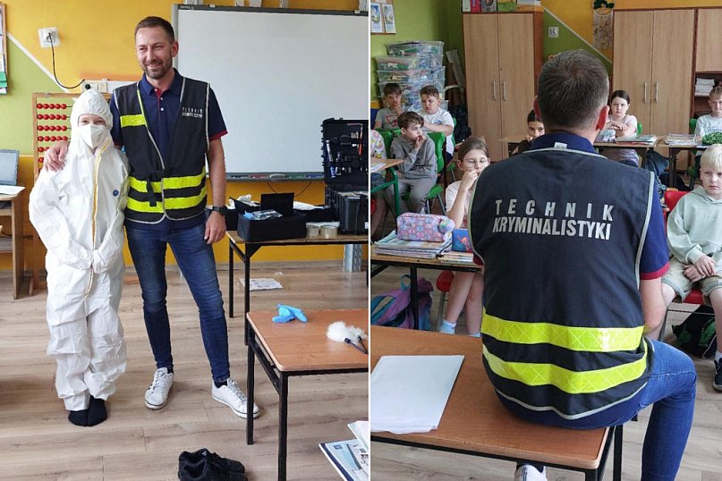 W radziejowskiej szkole o tajnikach służby technika kryminalistyki