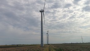 Turbiny wiatrowe w mjsc Stary Radziejów